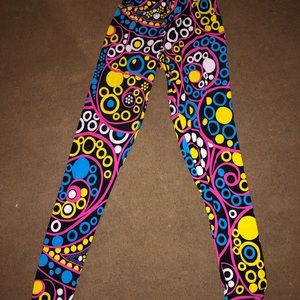 Disco print workout pants